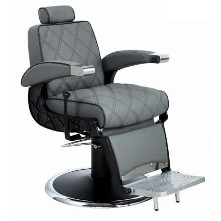 Fotel barberski Hugo Mirplay Szary